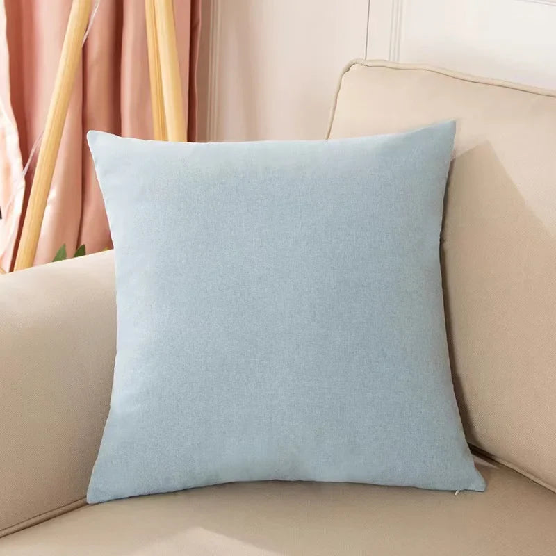 Axyaa Plain Throw Cushion Cover for Sofa Bed Car Home Decor