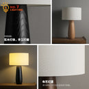 Axyaa Zen Art Solid Wood Table Lamp LED E27 for Study Tea Room Bedroom