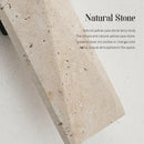 Axyaa Yellow Travertine Stone Japanese Style LED Wall Light for Living Room Bedroom