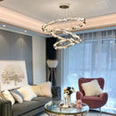 Axyaa Crystal Pendant Chandelier for Luxury Living Room Decor