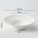 Axyaa Solid Color Rock Texture Ceramic Dinner Plate Soup Pasta Salad Molecular Cuisine Specialty Tableware