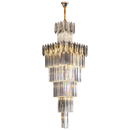 Axyaa Crystal Chandelier: Elegant Light Fixture for Luxe Spaces
