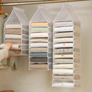 Axyaa Hanging Closet Organizer Shelves for Pants Socks Underwear - Space-Saving Storage Solution
