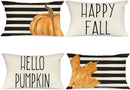 Axyaa Autumn Pumpkin Maple Leaf Decorative Pillowcase 30X50cm