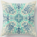 Axyaa Floral Landscape Square Pillowcase