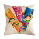 Axyaa Holi Holiday Pillowcase: Vibrant Decor for Home, Office, or Party