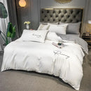 Axyaa Embroidered Duvet Cover Set | Soft & Skin-Friendly Bedding for Queen & King Beds
