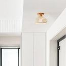 Axyaa Modern Wicker Wood LED Ceiling Lights for Home Decor
