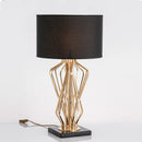 Axyaa Modern Marble Metal Desk Lamp for Home Study and Villa Decoration