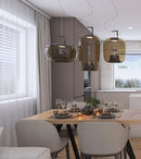 Axyaa Nordic Glass Art Pendant Light for Bedroom Hotel Cafe Club