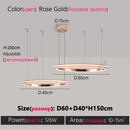 Axyaa LED Chandelier: Modern Dining Room Lighting for Bedroom, Living Room, and Study