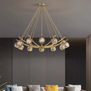 Axyaa Modern Pendant Lights: LED Chandelier Ceiling Lamp for Stylish Dining Room