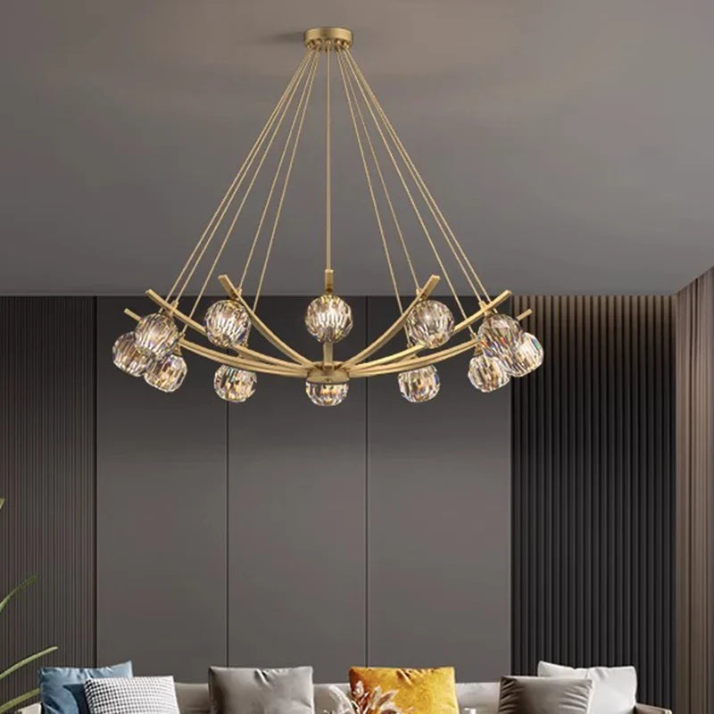 Axyaa Modern Pendant Lights: LED Chandelier Ceiling Lamp for Stylish Dining Room