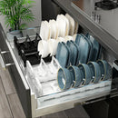 Axyaa Kitchen Dish Drying Rack: Adjustable Over-The-Sink Organizer Cabinet Holder