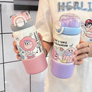 Axyaa Kids 500ml Stainless Steel Thermal Water Bottle with Handle