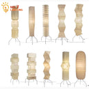 Axyaa Wabi-sabi Noguchi Style Rice Paper Floor Lamp LED E27 Living Room Decor