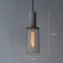 Axyaa Industrial Cement Metal Pendant Light - LED Hanging Lamp for Home and Commercial Spaces