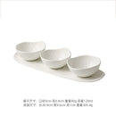 Axyaa Ceramic Ripple Bowl Set for Molecular Cuisine Dining Experience