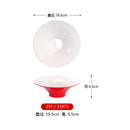 Axyaa Double Color Red White Round Banquet Tableware Hot Pot Dish