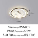 Axyaa Minimalist Black White LED Ceiling Lamp for Living Room Bedroom Indoor Lighting