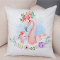 Axyaa Christmas Cartoon Animal Cushion Cover - Santa Claus Pillowcase