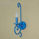 Axyaa Iron Art Candle Wall Lamp for Modern Living Room and Hallway