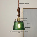 Axyaa Nordic LED Glass Pendant Lights for Modern Home Decor