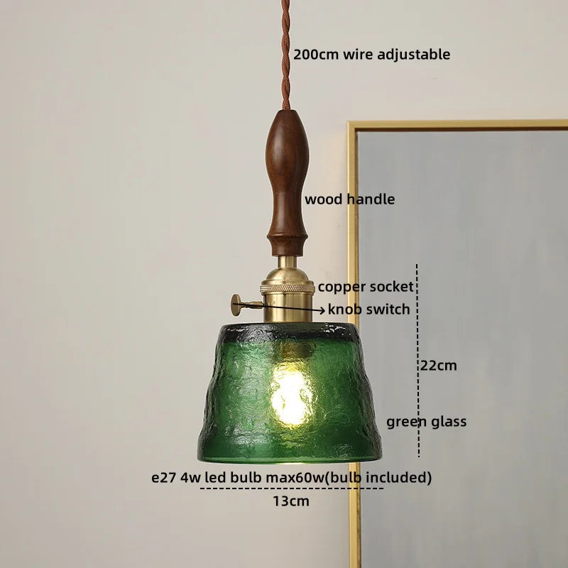 Axyaa Fabric Copper LED Pendant Lights, E14 Nordic Hanging Lamp for Home Decor