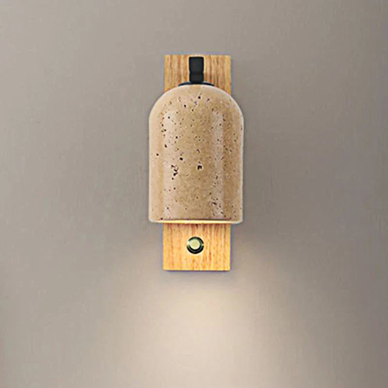 Axyaa Wabi Sabi Stone LED Bedhead Wall Lamps for Bedroom Atmosphere