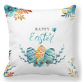 Axyaa Easter Bunny Egg Floral Print Pillowcase