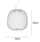 Axyaa Iron Birdcage Pendant Light for Restaurant and Living Room
