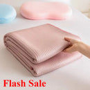 Axyaa Class A Waffle Silk Blanket: Double-sided Cool Summer Quilt