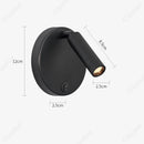 Axyaa LED Rotating Wall Light 3W Bedside Reading Stairway Lighting