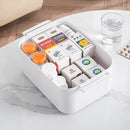 Axyaa Large Capacity Medicine Storage Box - Portable Multi-Layer Display Cabinet