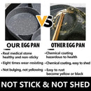 Axyaa Nonstick 4-Cup Pancake & Egg Frying Pan for Gas Stove and Induction Cooker