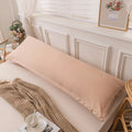 Axyaa Double Long Pillowcase Set of 2, 48x150 Size, Cotton Linen Blend
