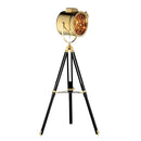 Axyaa Studio Tripod Floor Lamp Wooden Standing Light for Living Room Bedroom Restaurant