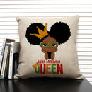Axyaa Cute Cartoon Girl Pillow Case Africa Baby Cushion Cover Home Decor Linen Pillowcase