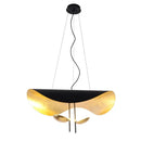 Axyaa UFO Black Gold LED Pendant Chandelier Fixture