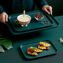 Axyaa Nordic Style Storage Tray: Rectangular Fruit Bread Plate for Kitchen Utensil