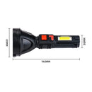 Axya Rechargeable LED Tactical Flashlight Waterproof Torch & Battery
