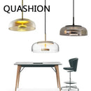 Axya Glass Art LED Pendant Light for Indoor Living and Dining Room