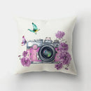 Deer Animal & Natural Leaves Cushion Cover by Axyaa - Home Decoration