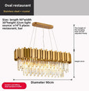 Axyaa Gold Crystal LED Chandelier for Home Décor Lighting
