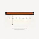 Axyaa Modern Black Orange LED Wall Lamp Shelf Sconce for Bedroom Living Room