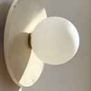 Axyaa Yellow Stone LED Wall Lamp: Modern Wabi Sabi Bedroom Living Room Lighting