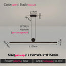 Axyaa Modern Black Dining Chandelier Light for Kitchen Bar Table