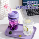Axyaa Summer Plastic Cup: Large Capacity Sports Tumbler Water Cup Gift