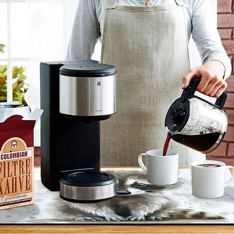 Axyaa Coffee Mat: Absorbent Draining Pad for Kitchen and Bathroom