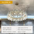 Axyaa Crystal Chandelier Pendant Lamp: Modern Luxury for Dining, Bedroom, Kitchen, Living Room